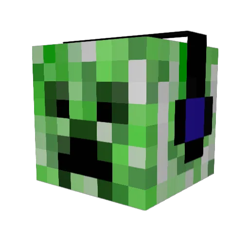mmhotdog_pro45 Minecraft avatar head, 3D render