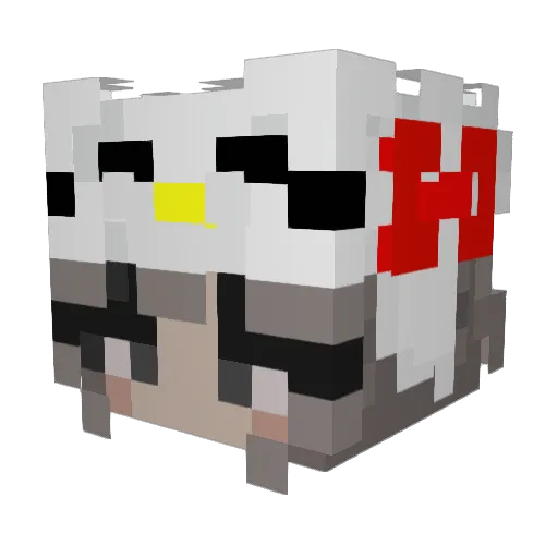 mmi2020 Minecraft avatar head, 3D render