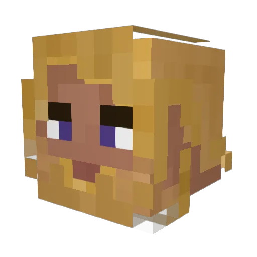 mmierill Minecraft avatar head, 3D render
