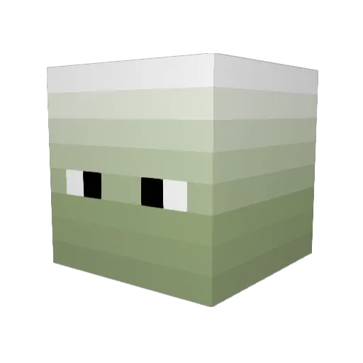 mmiguelvilla Minecraft avatar head, 3D render