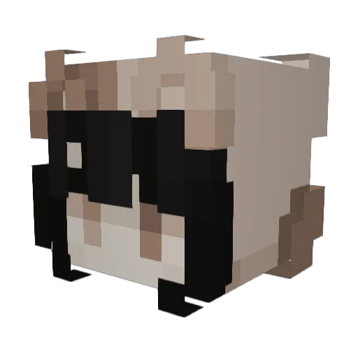 mmilliee Minecraft avatar head, 3D render