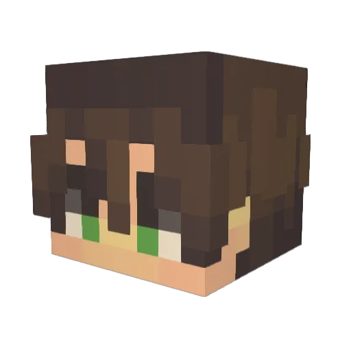 mmiloh Minecraft avatar head, 3D render