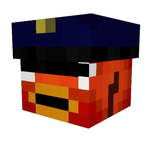 mmking04 Minecraft avatar head, 3D render