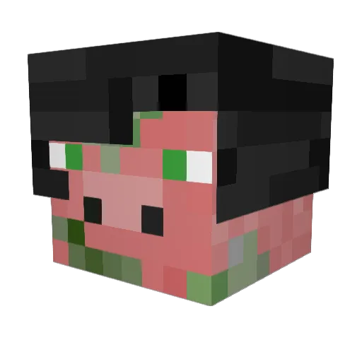 mmlanh Minecraft avatar head, 3D render