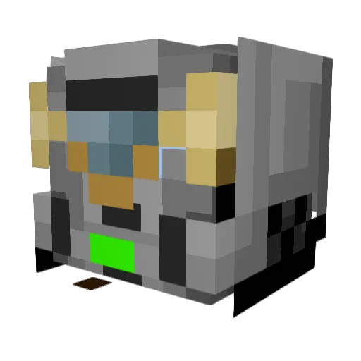 mmm37 Minecraft avatar head, 3D render