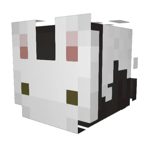 mmm_broccoli Minecraft avatar head, 3D render
