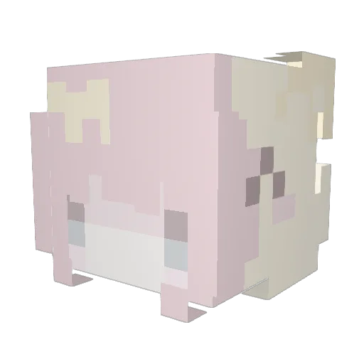 mmmeowcat Minecraft avatar head, 3D render