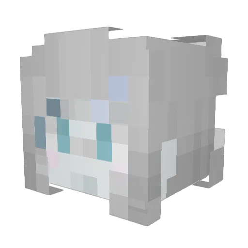 mmmmmmmmmo Minecraft avatar head, 3D render