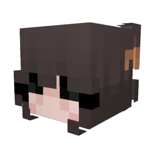 mmmmmmmmmrmrnmmm Minecraft avatar head, 3D render
