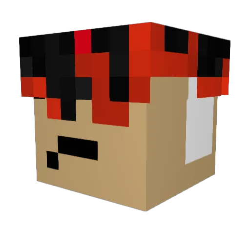 mmmn1 Minecraft avatar head, 3D render