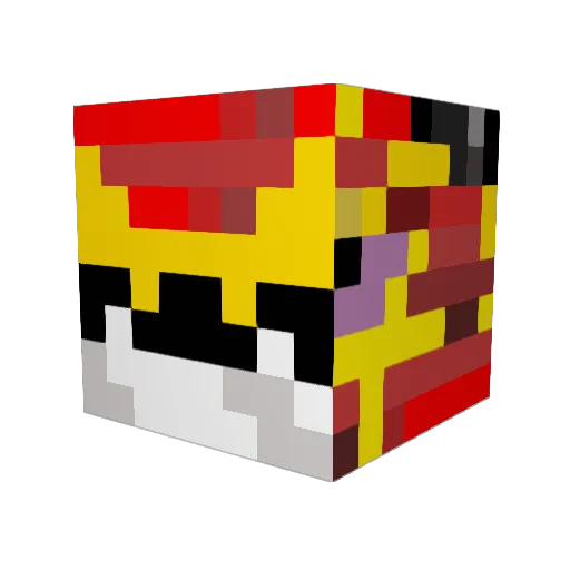 mmmo_ Minecraft avatar head, 3D render