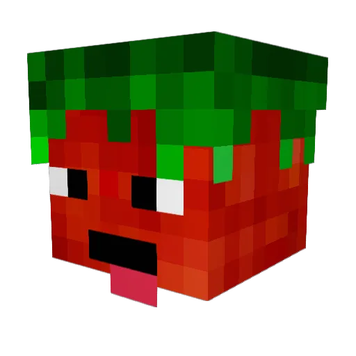 mmmokana Minecraft avatar head, 3D render