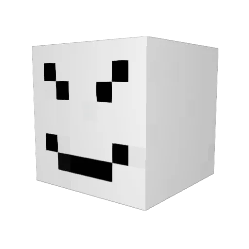 mmmoshy Minecraft avatar head, 3D render