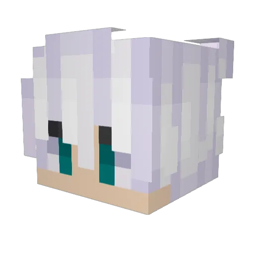 mmmtots Minecraft avatar head, 3D render