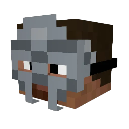 mmnicom Minecraft avatar head, 3D render