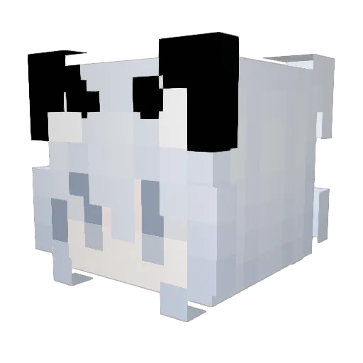mmoaw Minecraft avatar head, 3D render