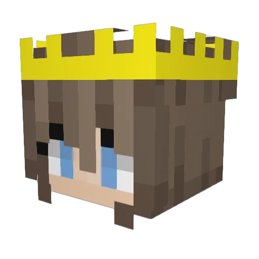 mmollz Minecraft avatar head, 3D render