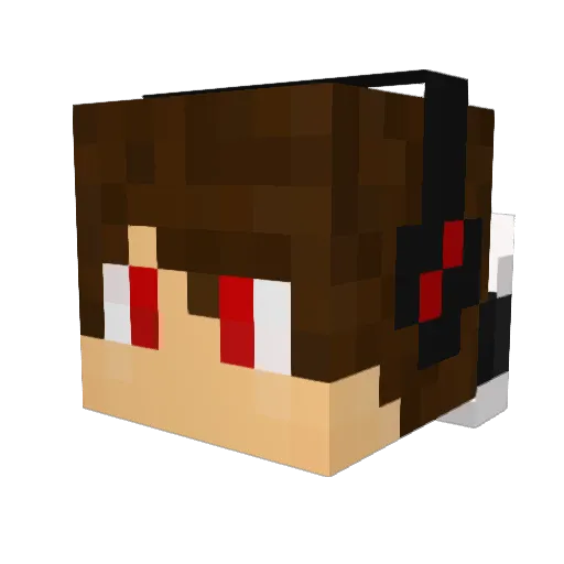 mmontoya_ Minecraft avatar head, 3D render