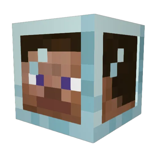 mmorax Minecraft avatar head, 3D render