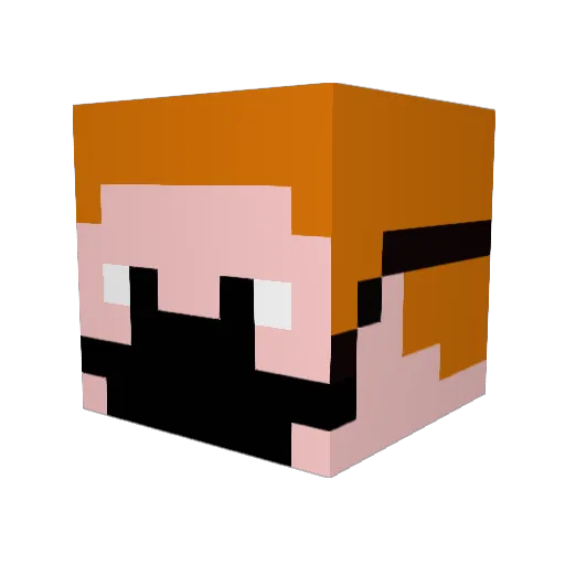 mms92 Minecraft avatar head, 3D render