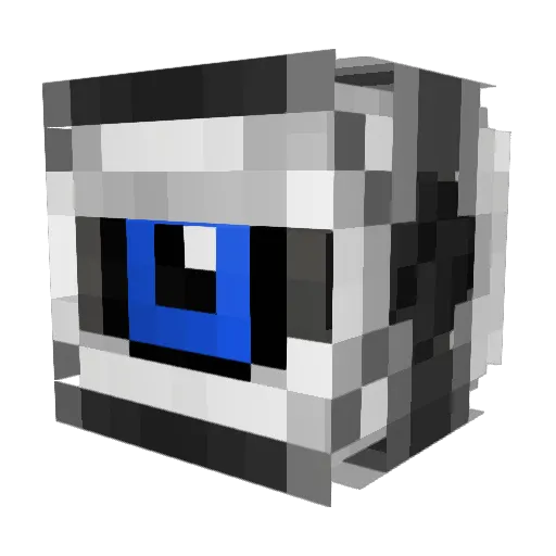 mmstick Minecraft avatar head, 3D render