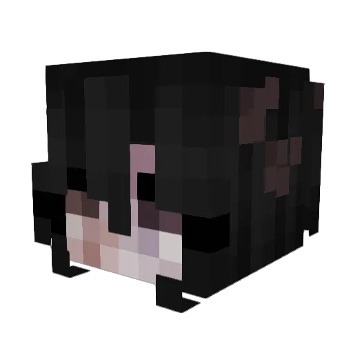 mmumy Minecraft avatar head, 3D render