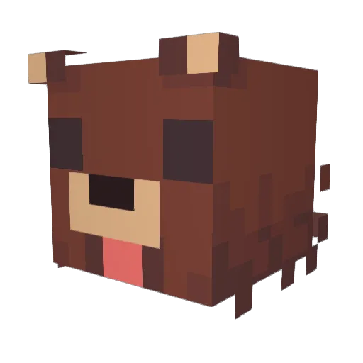 mmx057 Minecraft avatar head, 3D render