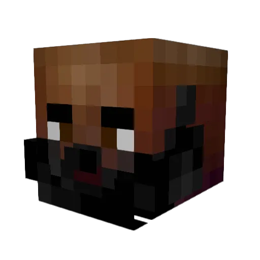 mmxps Minecraft avatar head, 3D render