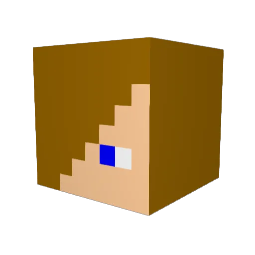 mn1998 Minecraft avatar head, 3D render