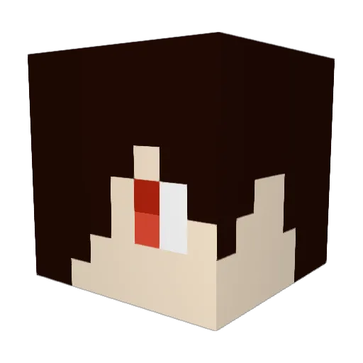 mn____l Minecraft avatar head, 3D render