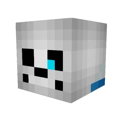 mnbv3 Minecraft avatar head, 3D render