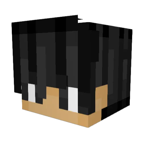 mncakelol Minecraft avatar head, 3D render