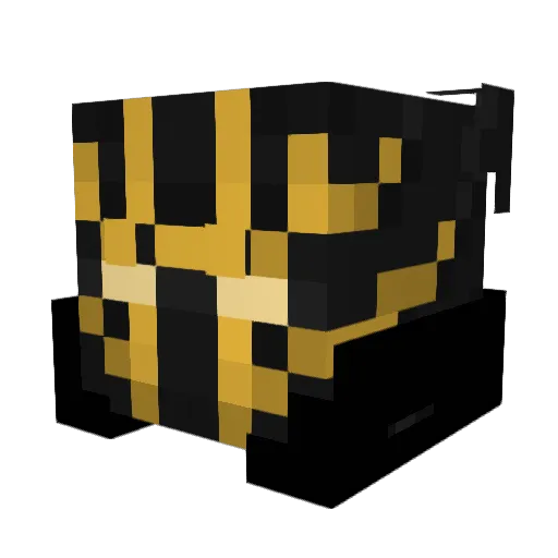 mnckk Minecraft avatar head, 3D render