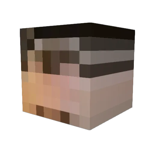 mndgst Minecraft avatar head, 3D render