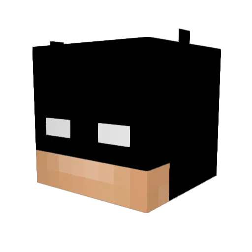 mndntcr Minecraft avatar head, 3D render