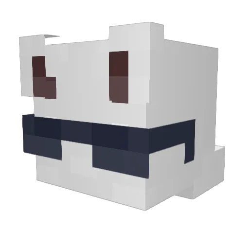 mndsf Minecraft avatar head, 3D render