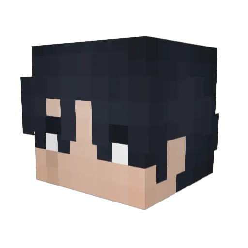 mnghin Minecraft avatar head, 3D render