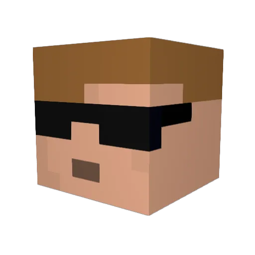 mnh721 Minecraft avatar head, 3D render