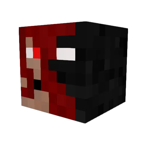 mninja44 Minecraft avatar head, 3D render