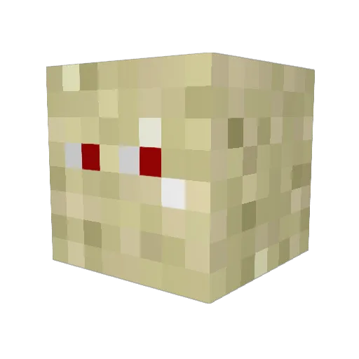 mnjgreen Minecraft avatar head, 3D render