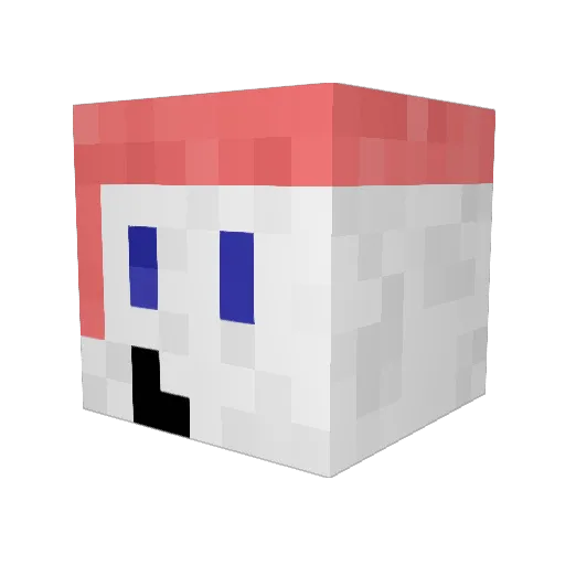 mnm5151 Minecraft avatar head, 3D render