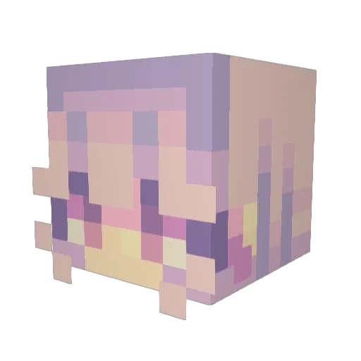 mnmy Minecraft avatar head, 3D render