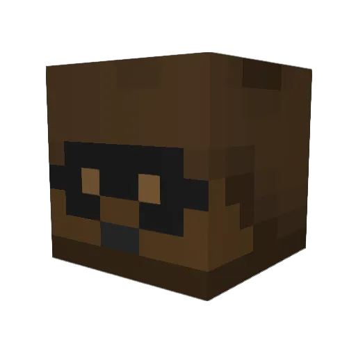 mno00 Minecraft avatar head, 3D render