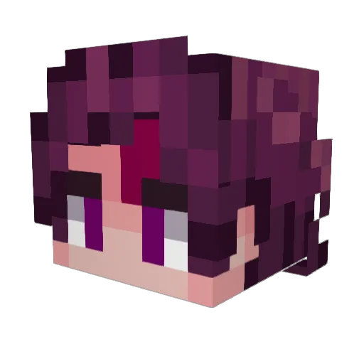 mnomis Minecraft avatar head, 3D render