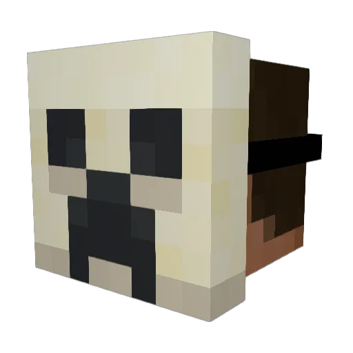 mnzaza Minecraft avatar head, 3D render