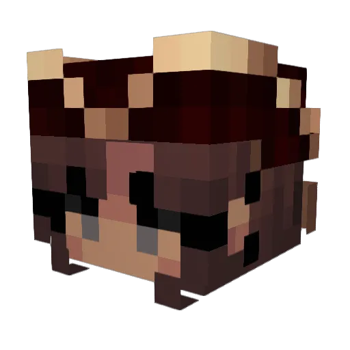 mo1234456 Minecraft avatar head, 3D render