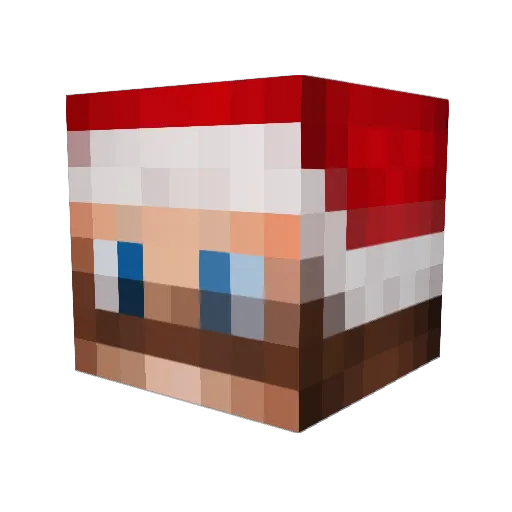 mo1799 Minecraft avatar head, 3D render