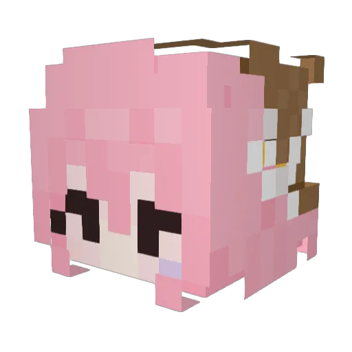 mo2118 Minecraft avatar head, 3D render