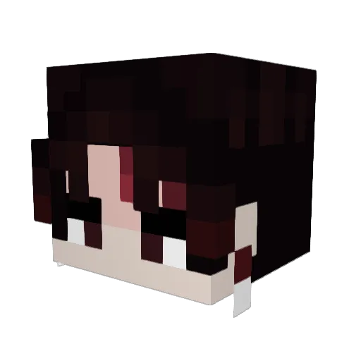 mo9531 Minecraft avatar head, 3D render