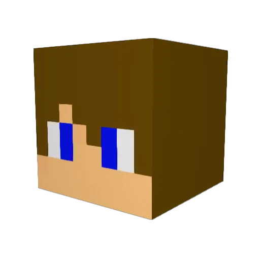 mo99hero Minecraft avatar head, 3D render